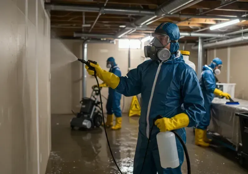 Basement Sanitization and Antimicrobial Treatment process in Grant County, OR